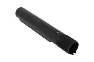 Strike Industries 7-position advanced receiver extension with black finish features an extended nose for easy alignment